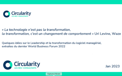 Retour sur le webinar « Transformation et Leadership » du 26 janvier 23